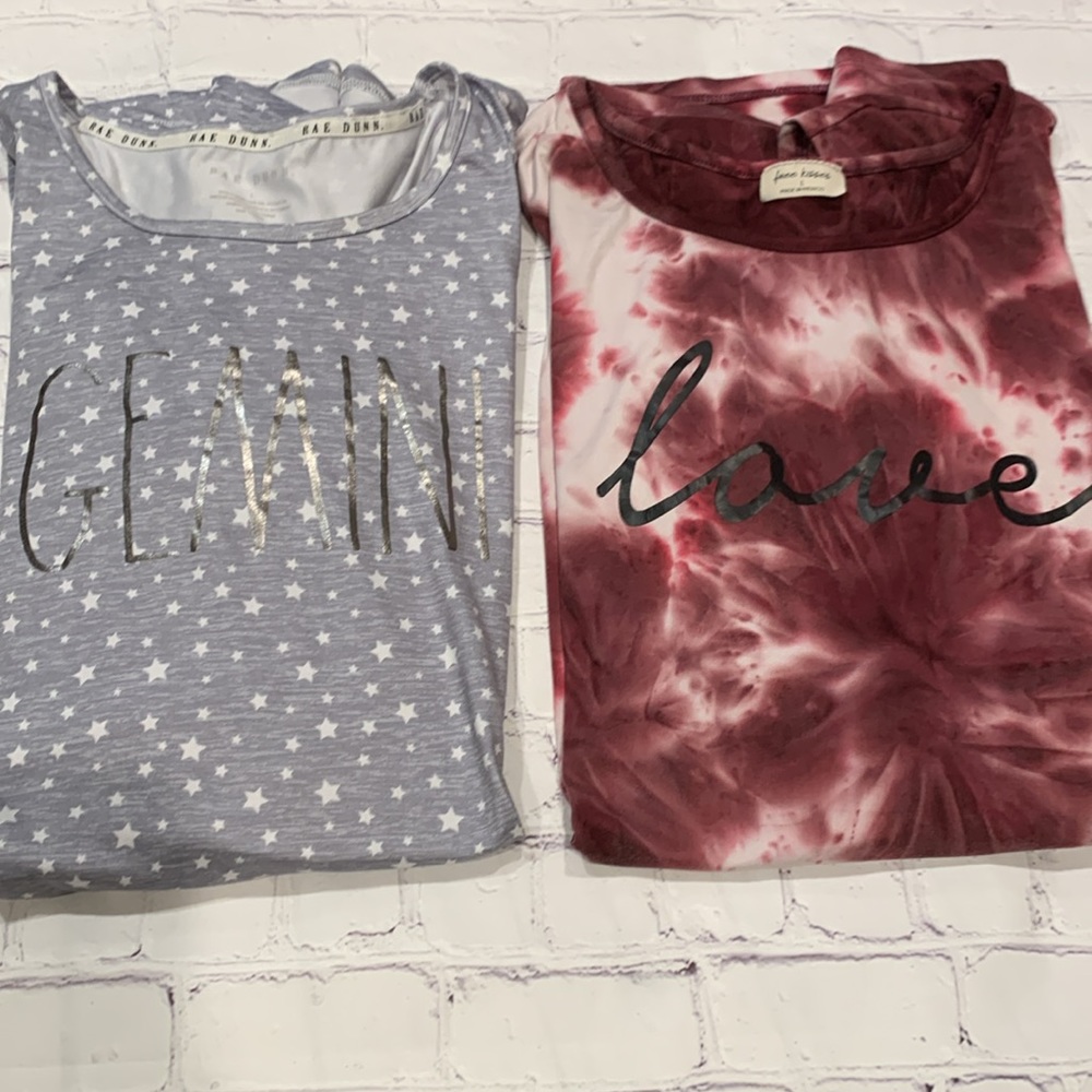 Women’s Long Sleep Shirt Rae Dunn & Free Kiss Bundle
